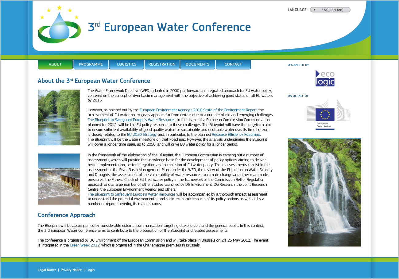 Website European Water Conference